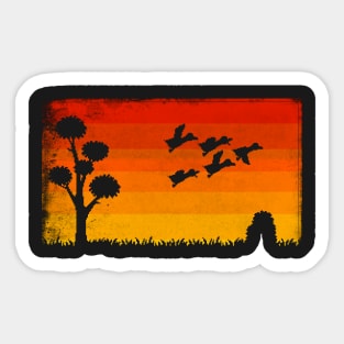 Duck Hunt Lake Sticker